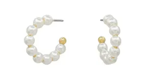 Pearl Hoop Earrings