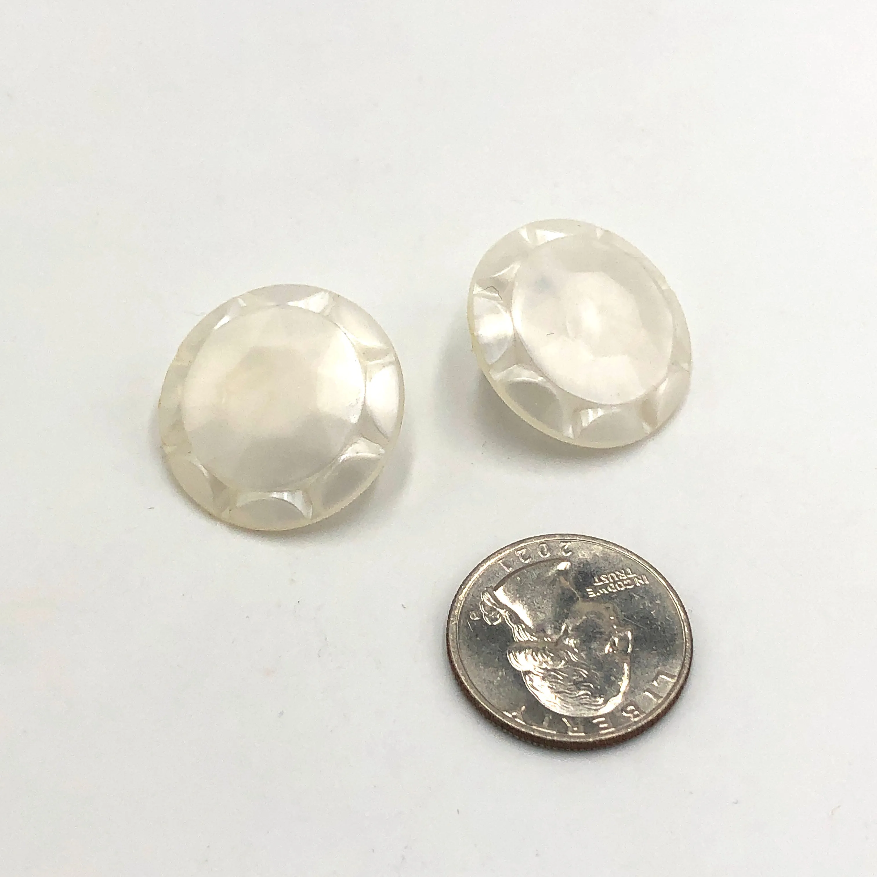 Pearl White Sunburst Stud Earrings