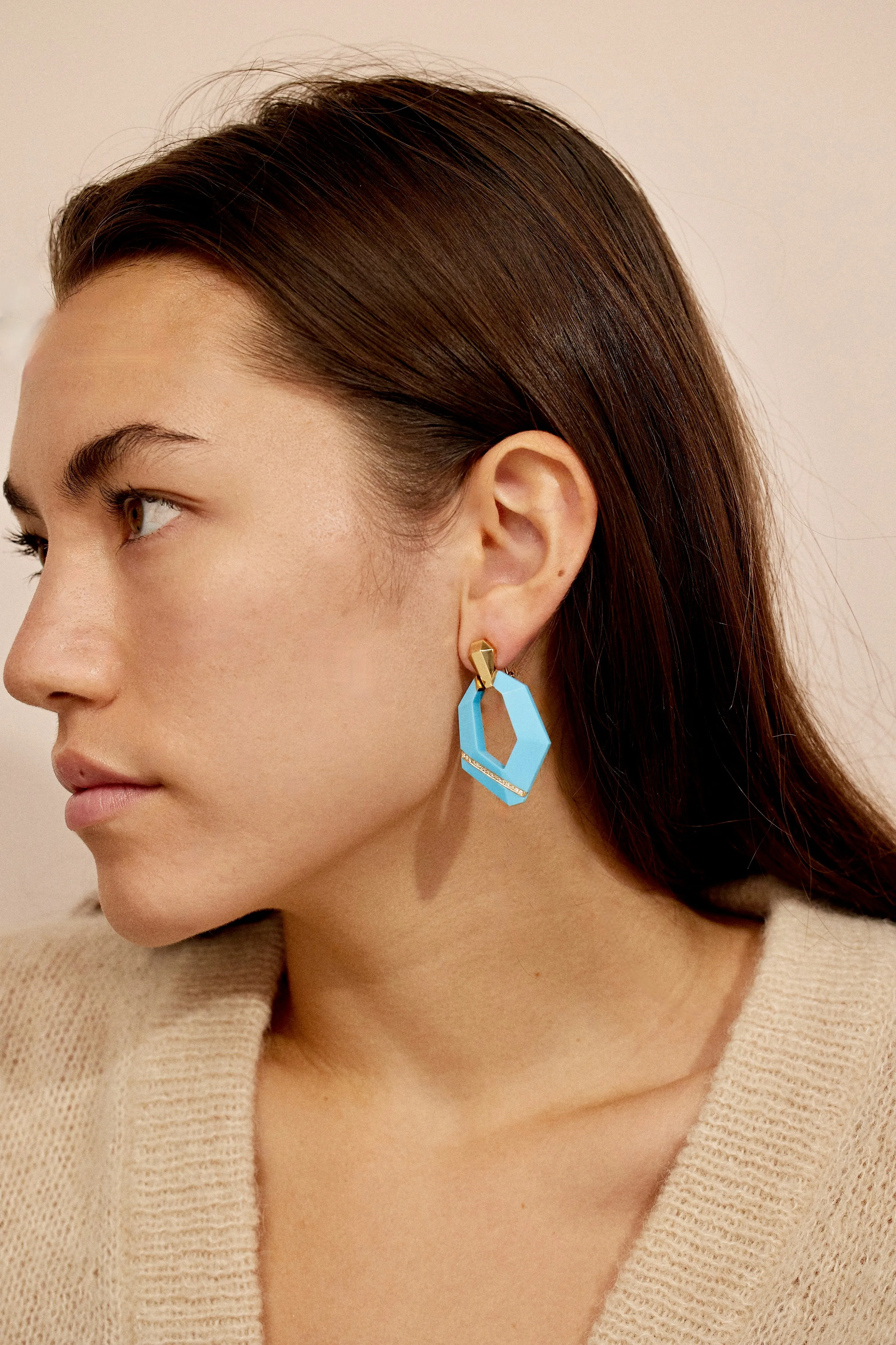 Pietra Door Knocker Earrings