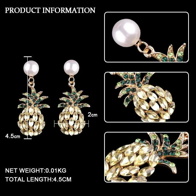 Pine-Candy Faux Pearl Earrings