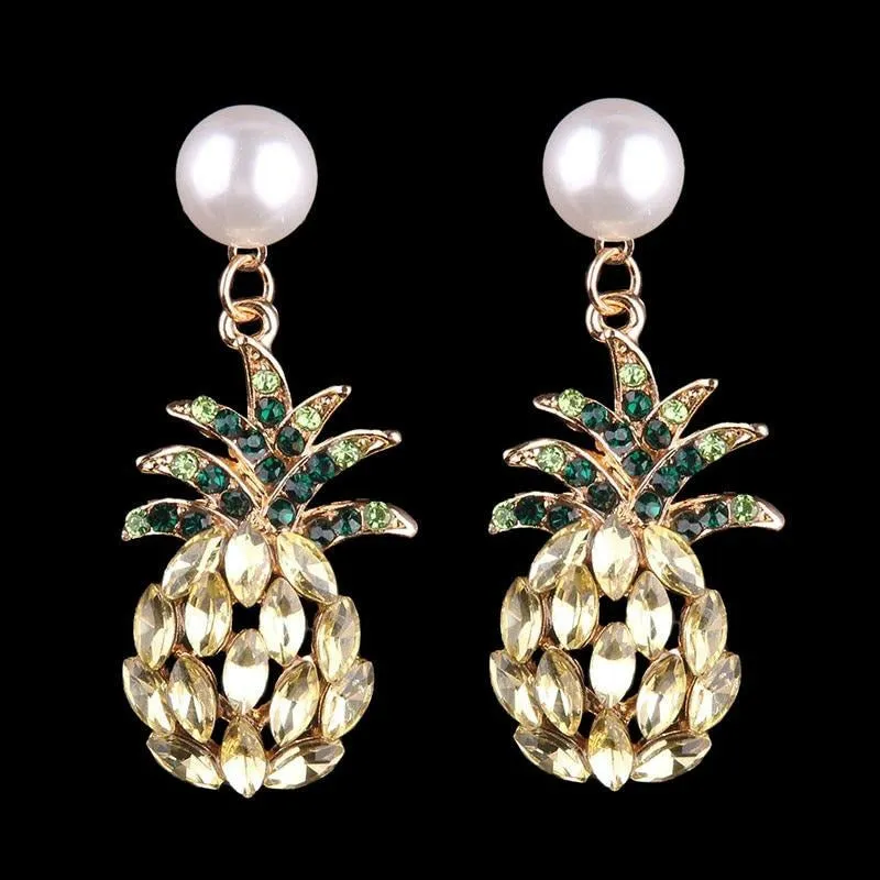 Pine-Candy Faux Pearl Earrings