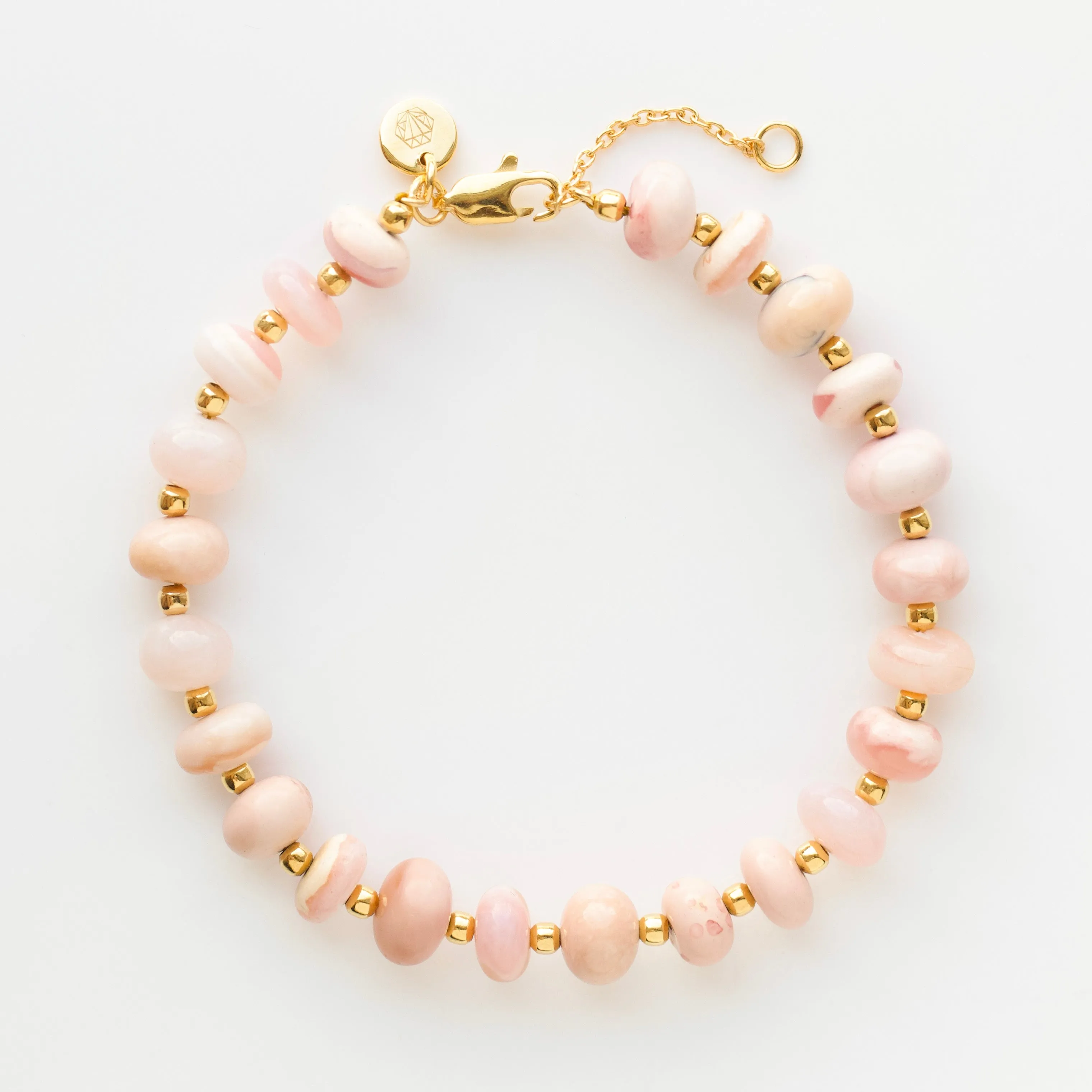 Pink Opal Beaded Bracelet