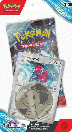 Pokemon Scarlet & Violet Stellar Crown Checklane Blister | Porygon2