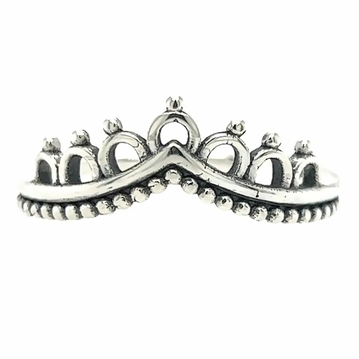 R726 Vintage Crown Ring