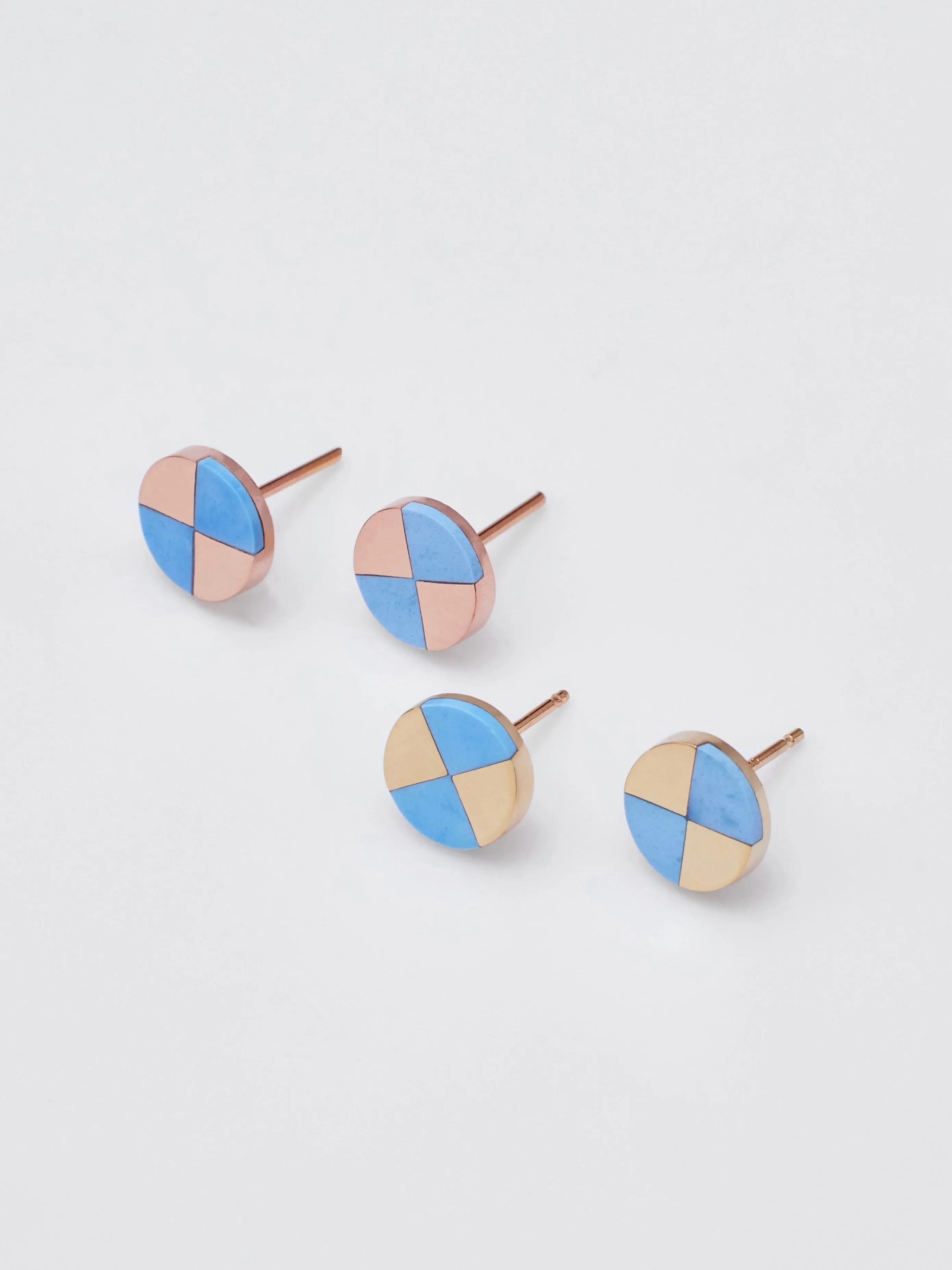 Ray Studs with Lavender Turquoise