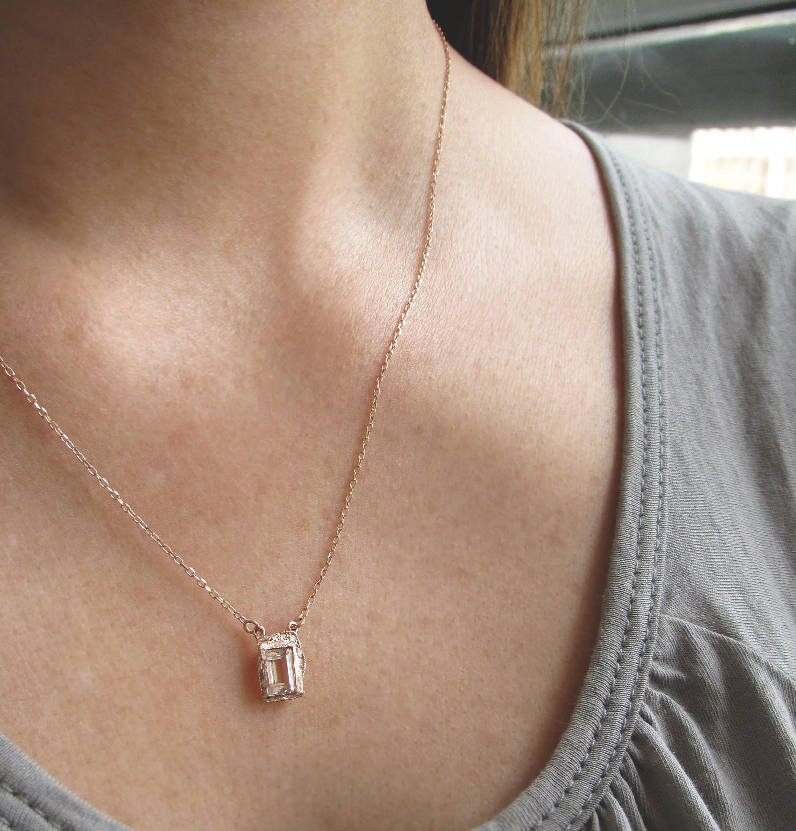 Reflection Morganite Necklace