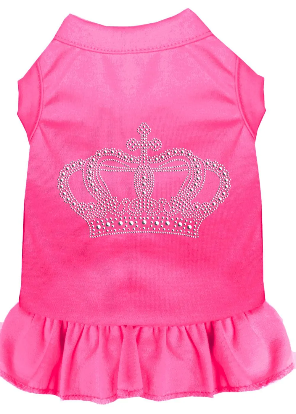 Rhinestone Crown Dress Bright Pink Xxl (18)