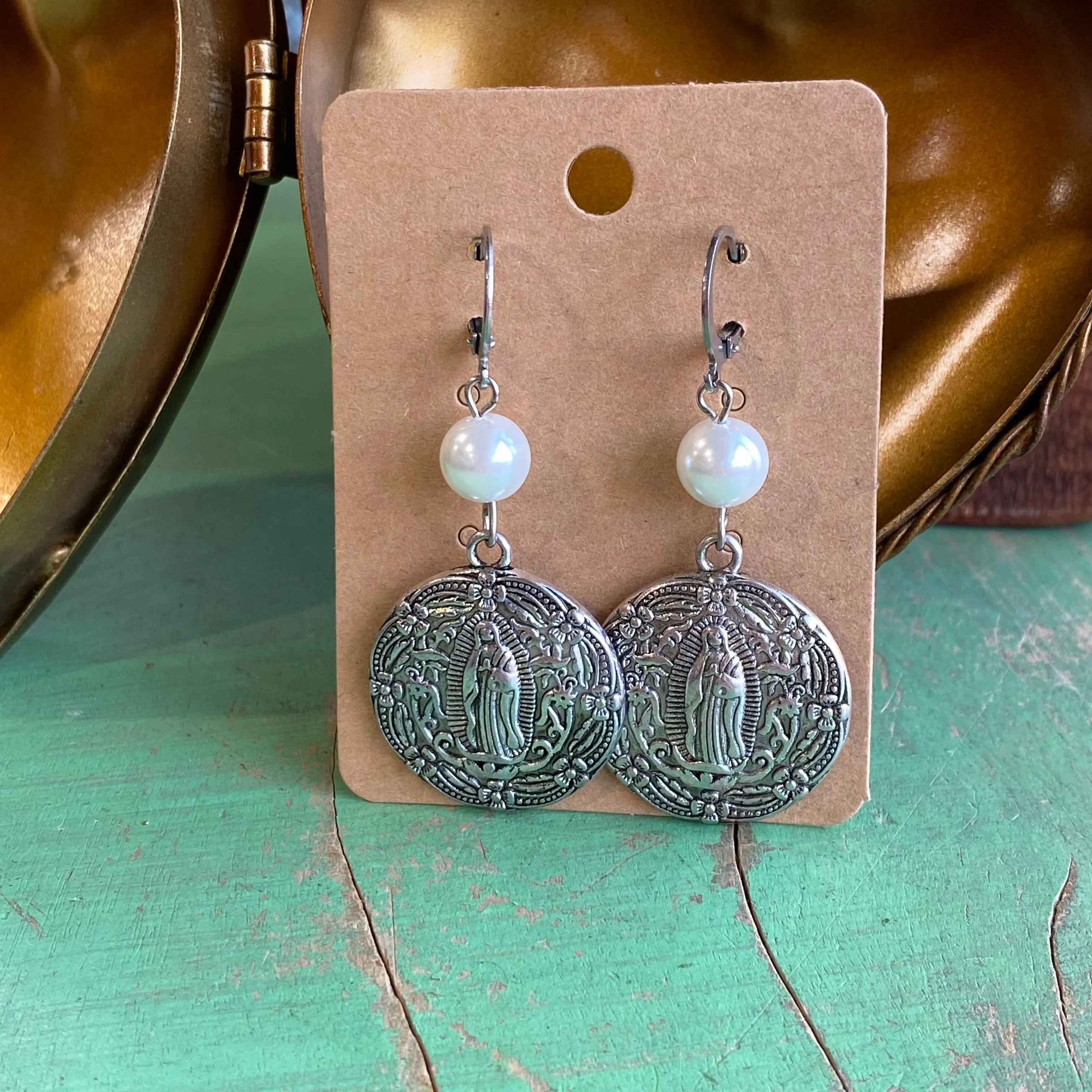 Round Pearl OLG Earrings