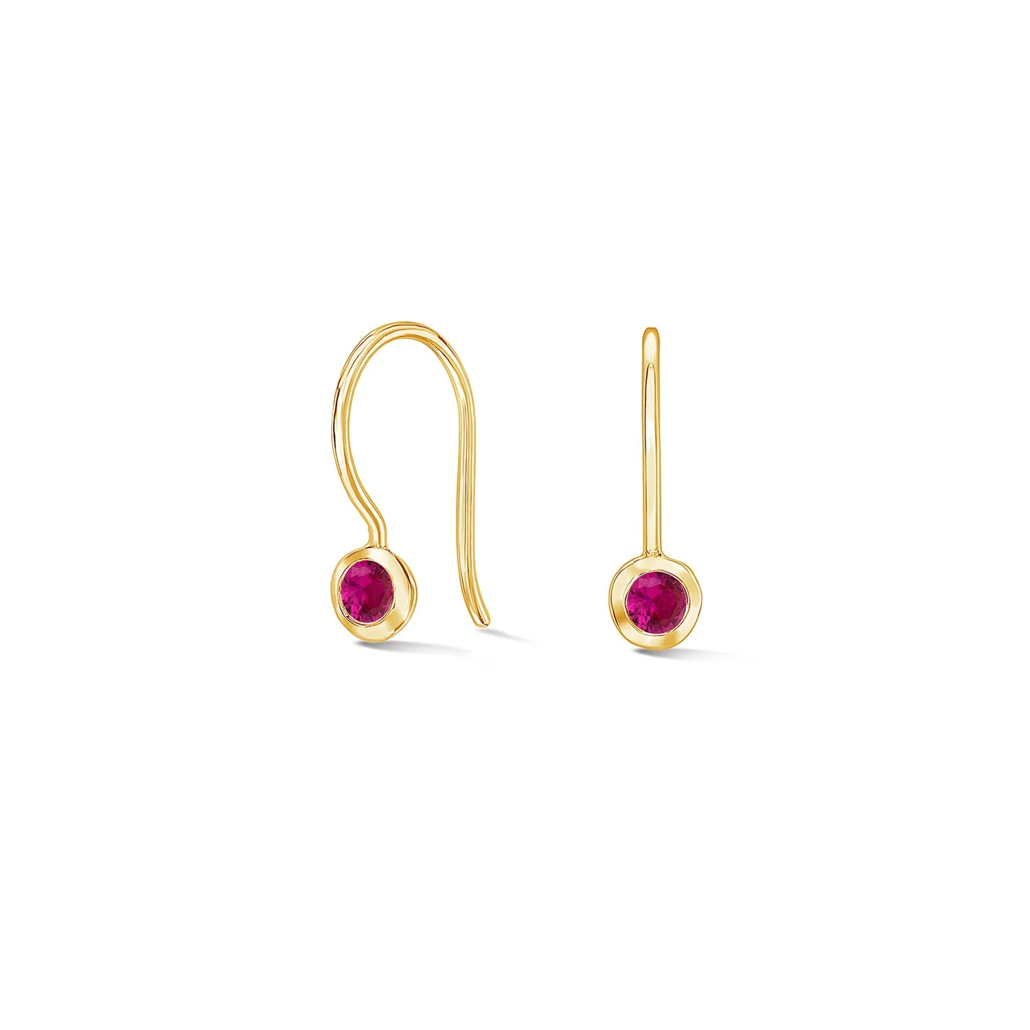 Ruby Dewdrop Earrings