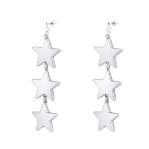 Silver Star Earrings