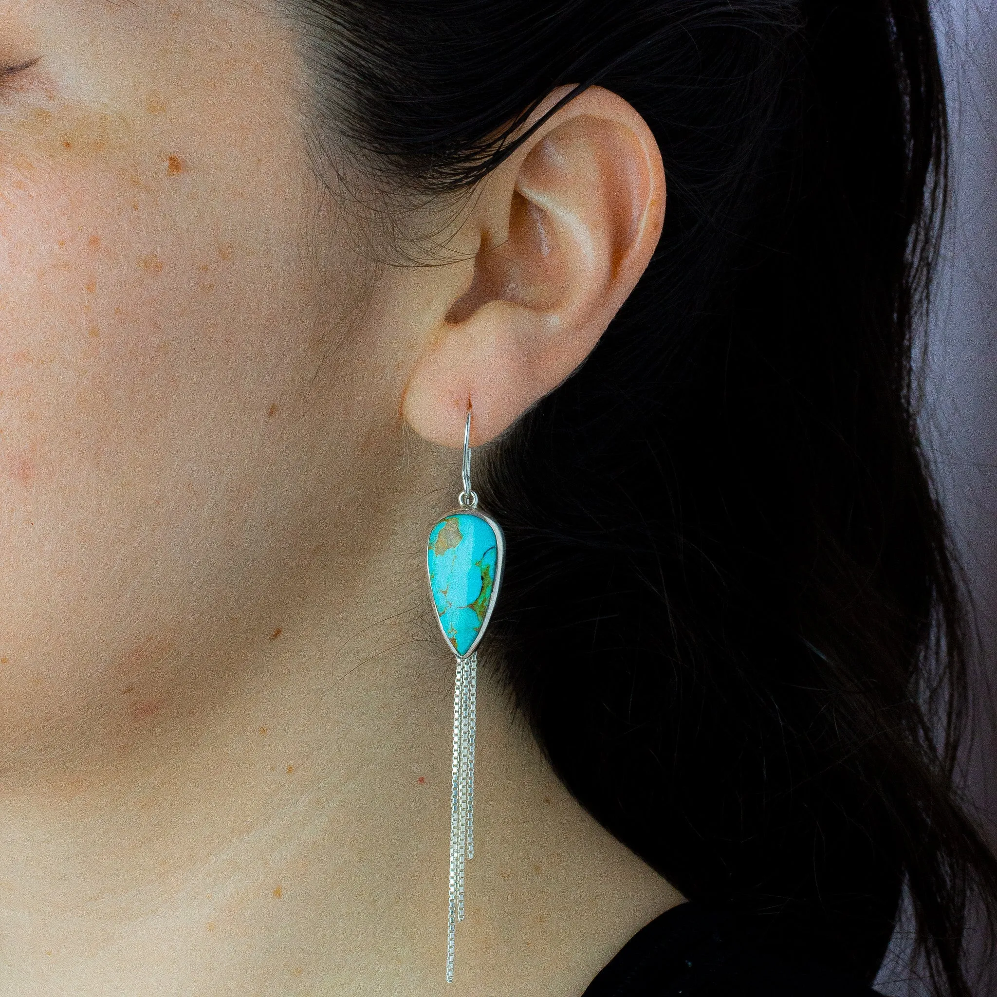 Sleeping Beauty Turquoise Drop Earrings