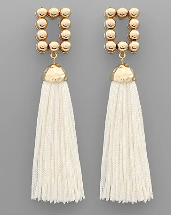 Square Tassel Earrings