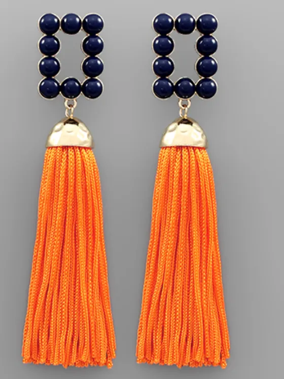 Square Tassel Earrings