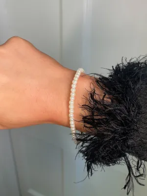 Sterling Silver 7” Pearl Bracelet