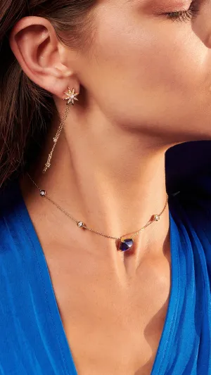 Sugarloaf Necklace Sapphire Gold Vermeil