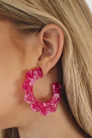 Sweet Florals Earrings - Pink