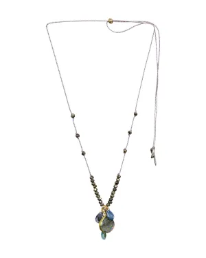 Sylvie Dangle Labradorite Blue Multi Necklace