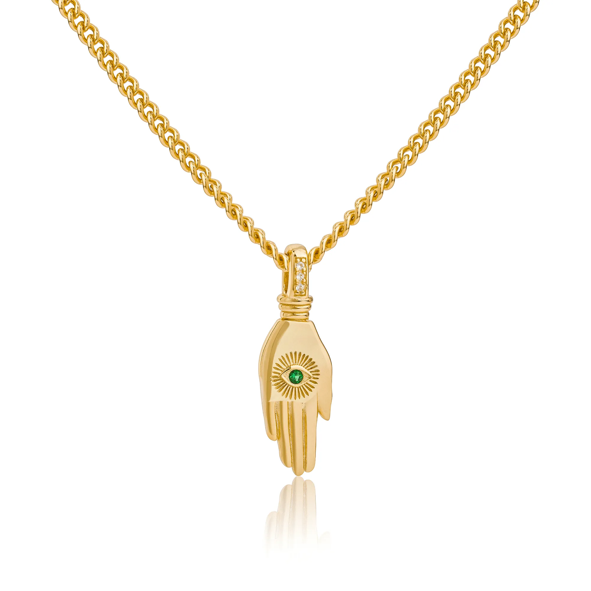 Tasha Hamsa Pendant Necklace