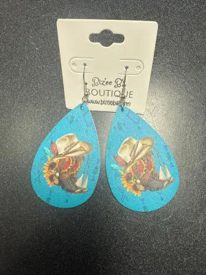 Turquoise Cowboy Earrings