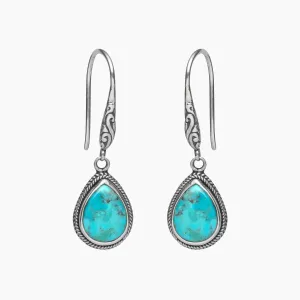 Turquoise Small Teardrop Earrings