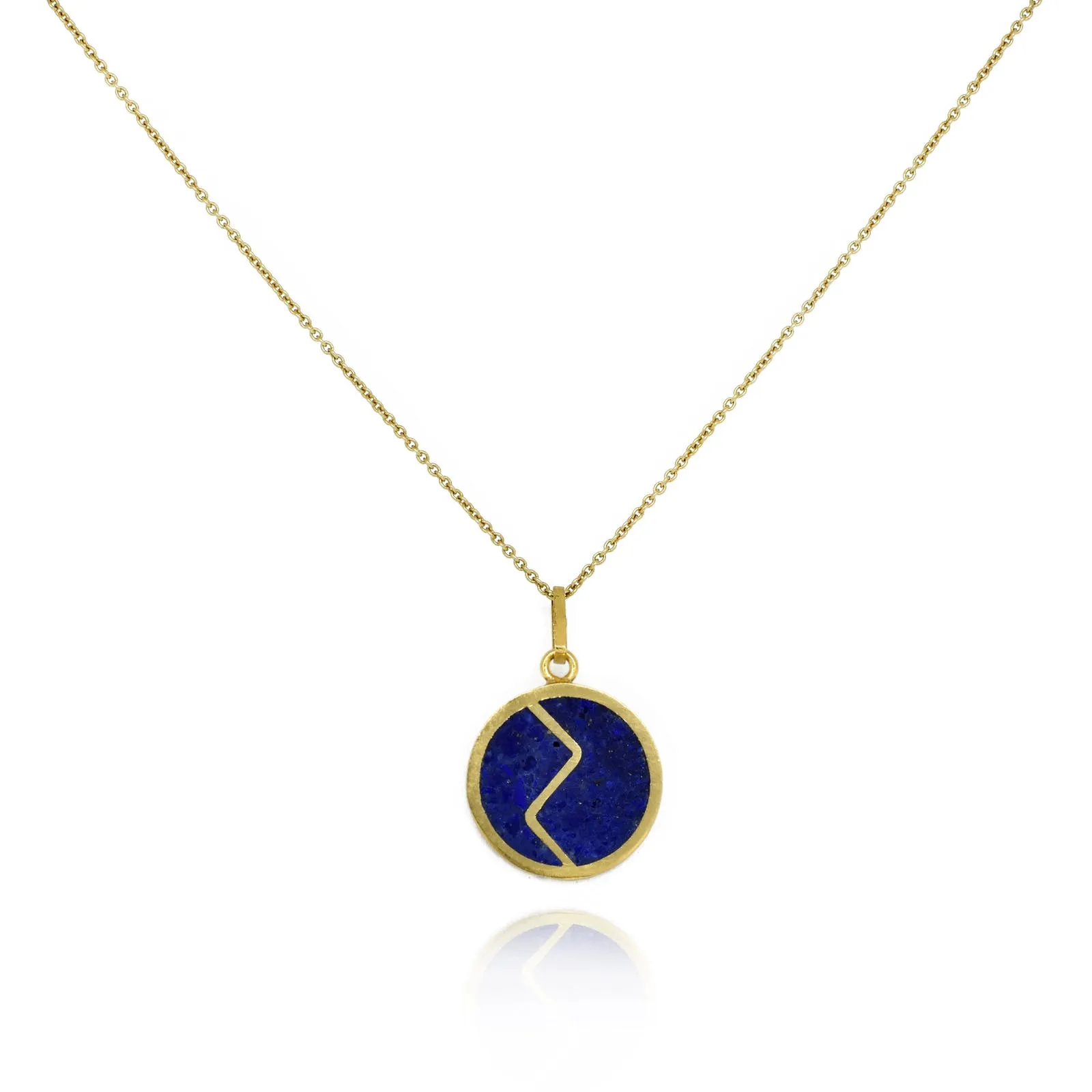 Zabul Nacklace in Lapis Lazuli and Gold Vermeil